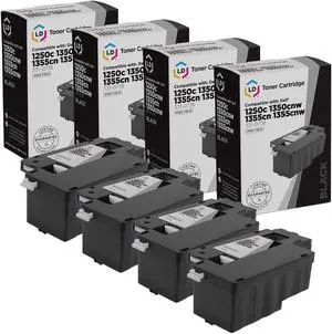 LD Products Compatible Toner Cartridge Replacement for Dell 331-0778 810WH High Yield (Black, 4-Pack)