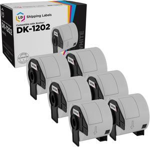 LD Products Compatible Shipping Label Replacement for Brother DK-1202 2.4 in x 3.9 in (300 Labels, 6-Pack)