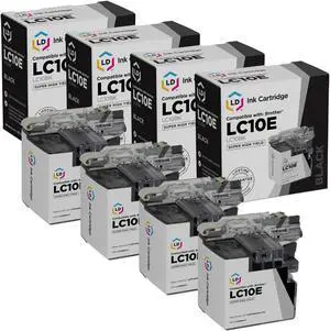 LD Products Compatible Ink Cartridge Replacement for Brother LC10EBK Super High Yield (Black, 4-Pack) LD Products Compatible Ink Cartridge Replacement for Brother LC10EBK Super High Yield (Black, 4-Pack)