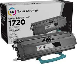 LD Products Replacement Toner Cartridge for Dell Color Laser 1720 310-8707 GR332 (Black)