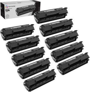 LD Products Compatible Replacement for HP 12A Black Toner Cartridge Q2612A (10-Pack)