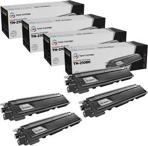 LD Products Compatible Toner Cartridge Replacement for Brother TN210BK (Black, 4-Pack)