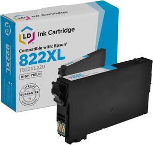 LD Products Remanufactured Ink Cartridge Replacement for Epson 822XL T822XL220 High Yield (Single Cyan)