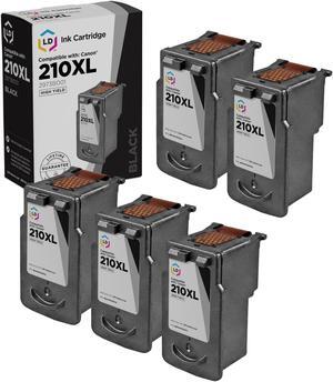 LD Products Remanufactured Ink Cartridge Replacement for Canon PG-210XL 2973B001 High Yield (Black, 5-Pack)