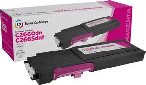 LD Products Compatible Single Toner Cartridge Replacement for Dell 593-BBBS High Yield (Magenta)