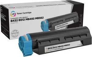 LD Products Compatible Toner Cartridge Replacement for Okidata 45807110 (Black Single)