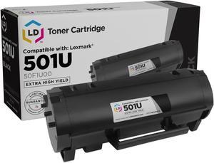 LD Products Compatible Toner Cartridge Replacement for Lexmark 501U 50F1U00 Ultra High Yield (Black) for use In Lexmark MS Series: MS510dn, MS610de, MS610dn, MS610dte, MS610dtn printers