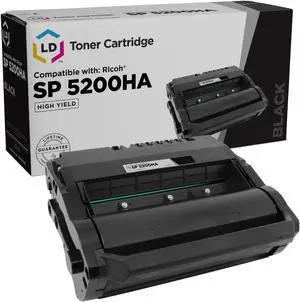 LD © Remanufactured Replacement for Ricoh 406683 / SP 5200HA Black Laser Toner Cartridge for use in Lanier, Savin, & Aficio SP5200DN, SP5200S, SP5210DN, SP5210SF, SP5210SR Printers LD © Remanufactured Replacement for Ricoh 406683 / SP 5200HA Black Laser Toner Cartridge for use in Lanier, Savin, & Aficio SP5200DN, SP5200S, SP5210DN, SP5210SF, SP5210SR Printers