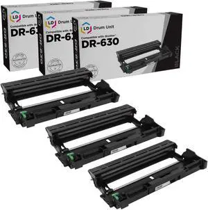 LD Products Compatible Drum Unit Replacement for Brother DR-630 (3-Pack)