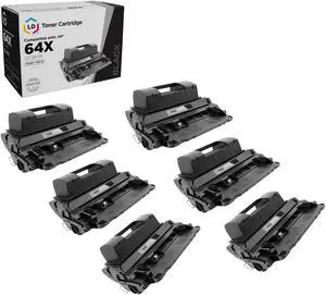 LD © Compatible Replacement Laser Toner Cartridges for HP CC364X (HP 64X) HY Black for the (6 Pack) for use in the LaserJet P4015dn, P4015n, P4015tn, P4015x, P4515n , P4515tn, P4515x Printers