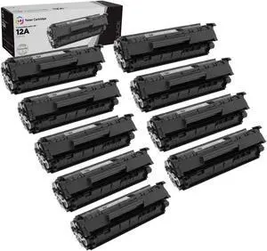 LD Products Compatible Replacement for HP 12A Toner Cartridge Q2612A (Black, 9-Pack)