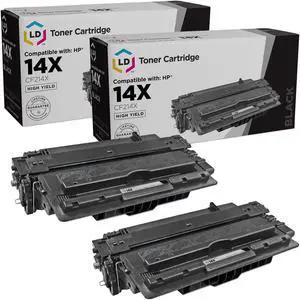 LD Products Remanufactured Toner Cartridge Replacement for HP 14X CF214X High Yield (Black, 2-Pack)