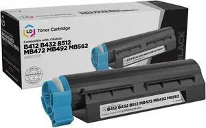 LD Products Compatible Toner Cartridge Replacement for Okidata 45807105 (Black)