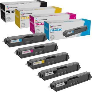 LD Products Compatible Brother TN431/TN433 HY Toner 5PK (2 Blk 1 Cyan 1 Magenta 1 Yellow, 5-Pack) For use in HL-L8260CDW, HL-L8360CDW, HL-L8360CDWT, HL-L9310CDW, MFC-L8610CDW, MFC-L9570CDWT