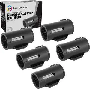 LD Products Compatible Toner Cartridge Replacement for Dell 593-BBML F9G3N (Black, 5-Pack)
