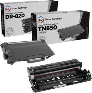 LD Products Compatible Toner & Drum Cartridge Replacements for Brother TN850 High Yield & DR820 (1 Toner, 1 Drum) for use in DCP-L6600DW HL-L6200DW HL-L6200DWT HL-L6250DN HL-L6250DW HL-L6300DWT
