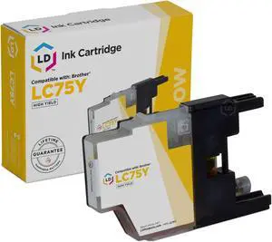 LD Products Compatible Ink Cartridge Replacement for Brother LC75Y High Yield (Yellow)