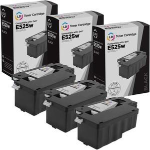 LD Products Compatible Toner Cartridge Replacement for 593-BBJX DPV4T Dell E525w Black Toner to use with Multi-Function E525W E525 525w Printer (Black, 3-Pack)