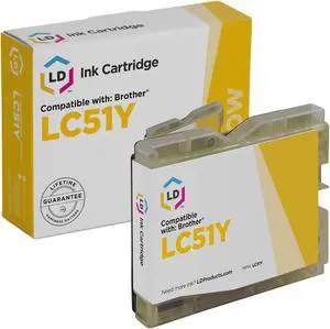 LD Products Compatible Ink Cartridge Replacement for Brother LC51Y (Yellow)