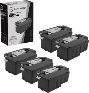 LD Products Compatible Toner Cartridge Replacement for 593-BBJX DPV4T Dell E525w Black Toner to use with Multi-Function E525W E525 525w Printer (Black, 5-Pack)