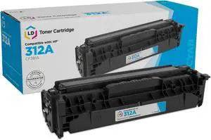 LD Products Compatible Toner Cartridge Replacement for HP 312A CF381A (Cyan)