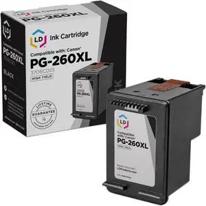 LD Products Remanufactured Replacement for Canon 260 3706C001 Ink Cartridges 260XL 260 XL PG-260 XL