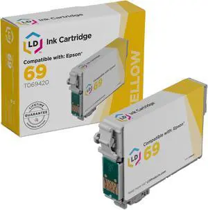 LD Products Remanufactured Ink Cartridge Replacement for Epson 69 T069420 (Yellow)