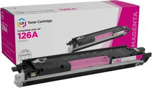 LD Products Remanufactured Toner Cartridge Replacement for HP 126A CE313A (Magenta)