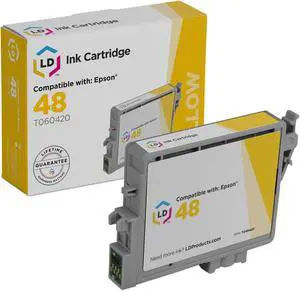 LD Reman T048420 48 Yellow Ink Cartridge for Epson T048 RX500 RX600 RX500 R300M