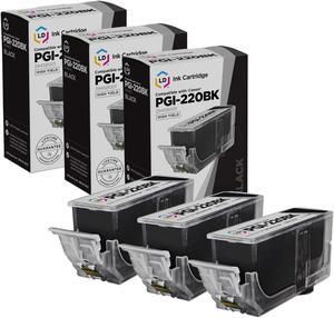 LD Products Compatible Ink Cartridge Replacement for Canon PGI-220 (Pigment Black, 3-Pack)