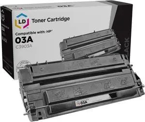 LD Products Remanufactured Toner Cartridge Replacement for HP 03A C3903A (Black)