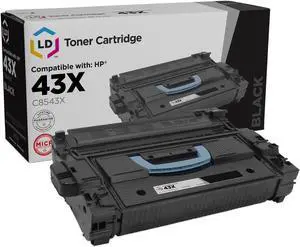 LD Products Remanufactured MICR Toner Cartridge Replacement for HP 43X C8543X (Black)