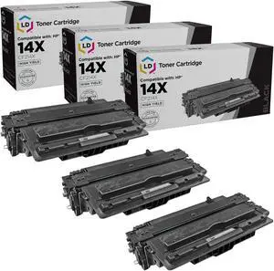 LD Products Remanufactured Toner Cartridge Replacement for HP 14X CF214X High Yield (Black, 3-Pack)