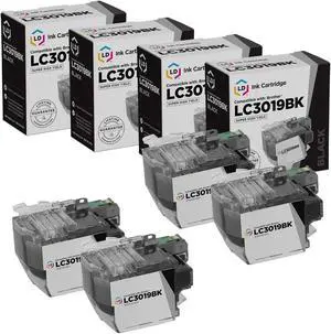 LD Products Compatible Ink Cartridge Replacement for Brother LC3019BK Super High Yield (Black, 4-Pack)