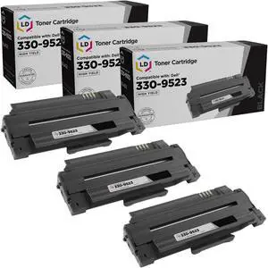 LD Products Compatible Toner Cartridge Replacement for Dell 330-9523 7H53W High Yield (Black, 3-Pack)