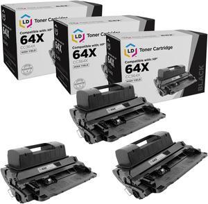 LD Products Compatible Replacement for HP 64 64X Toner Cartridge CC364X CC364A High Yield (Black, 3-pack)