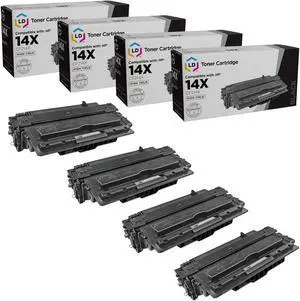 LD Products Remanufactured Toner Cartridge Replacement for HP 14X CF214X High Yield (Black, 4-Pack)