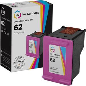 LD Products Remanufactured Ink Cartridge Replacement for HP 62 C2P06AN (Color)