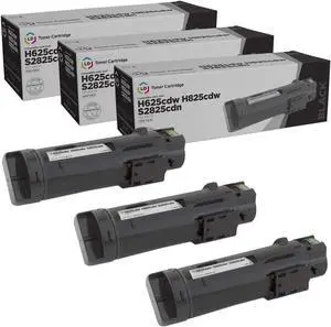 LD Products Toner Cartridge Compatible with Replacement for Dell 593-BBOW N7DWF (Black, 3-Pack)