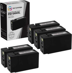 LD Products Compatible Ink Cartridge Replacement for Canon PGI-1200XL 9183B001 High Yield (Black, 5-Pack)