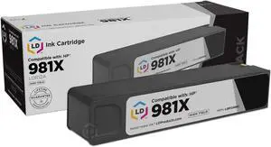 LD Remanufactured Ink Cartridge Replacement for HP 981X L0R12A High Yield (Black) Compatible with HP PageWide Enterprise Color 586f 586z HP PageWide Managed Color E58680z MFP E58650dn and more LD Remanufactured Ink Cartridge Replacement for HP 981X L0R12A High Yield (Black) Compatible with HP PageWide Enterprise Color 586f 586z HP PageWide Managed Color E58680z MFP E58650dn and more