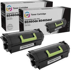 LD Products Compatible Toner Cartridge Replacement for Dell 331-9756 X5GDJ High Yield (Black, 2-Pack)