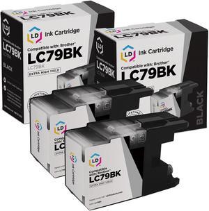 LD Products Compatible Ink Cartridge Replacement for Brother LC79BK Extra High Yield (Black, 2-Pack)
