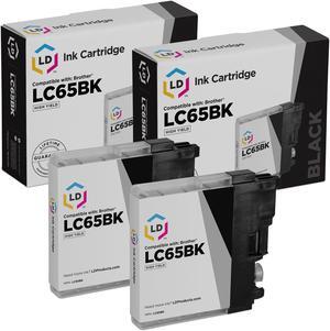 LD Products Compatible Ink Cartridge Replacement for Brother LC65BK High Yield (Black, 2-Pack)