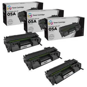 LD Comp Replacements HP 05A CE505A 3pk Black P2035 P2055d P2055dn P2055X LD Comp Replacements HP 05A CE505A 3pk Black P2035 P2055d P2055dn P2055X
