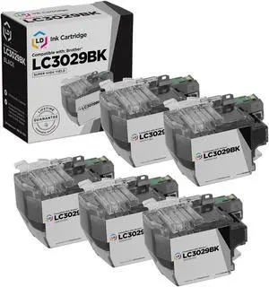 LD Products Compatible Ink Cartridge Replacement for Brother LC3029BK Super High Yield (Black, 5-Pack)
