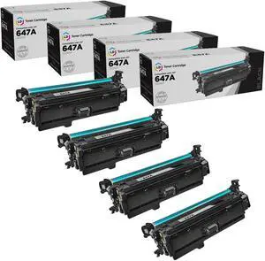 LD Products Remanufactured Toner Cartridge Replacements (Black, 4-Pack)