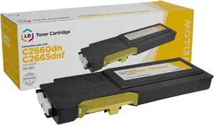 LD Products Compatible Single Toner Cartridge Replacement for Dell 593-BBBR High Yield (Yellow)