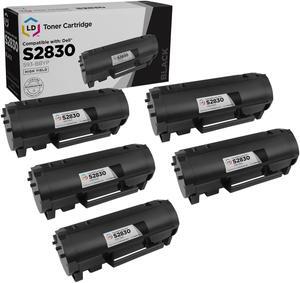 LD Products Compatible Toner Cartridge Replacement for Dell S2830dn 593-BBYP High Yield (Black, 5-Pack) for use in Dell Laser S2830dn