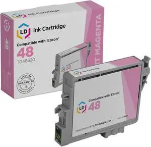 LD Products Remanufactured Ink Cartridge Replacement for Epson 48 T048620 (Light Magenta)